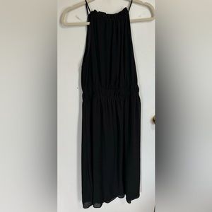 H&M Black Midi Dress with Elastic Waist Size M